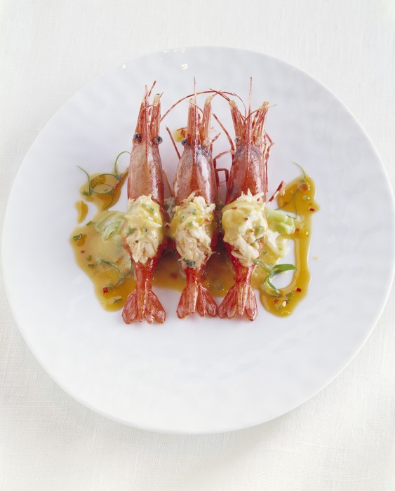 Crab Stuffed Prawns Recipe Michael Mina